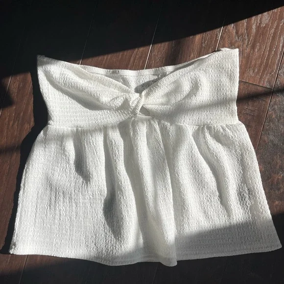 White Strapless Top - Picture 1 of 2